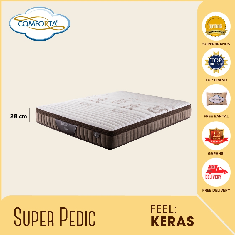 SC COMFORTA Kasur Springbed Super Pedic (Matress Only)