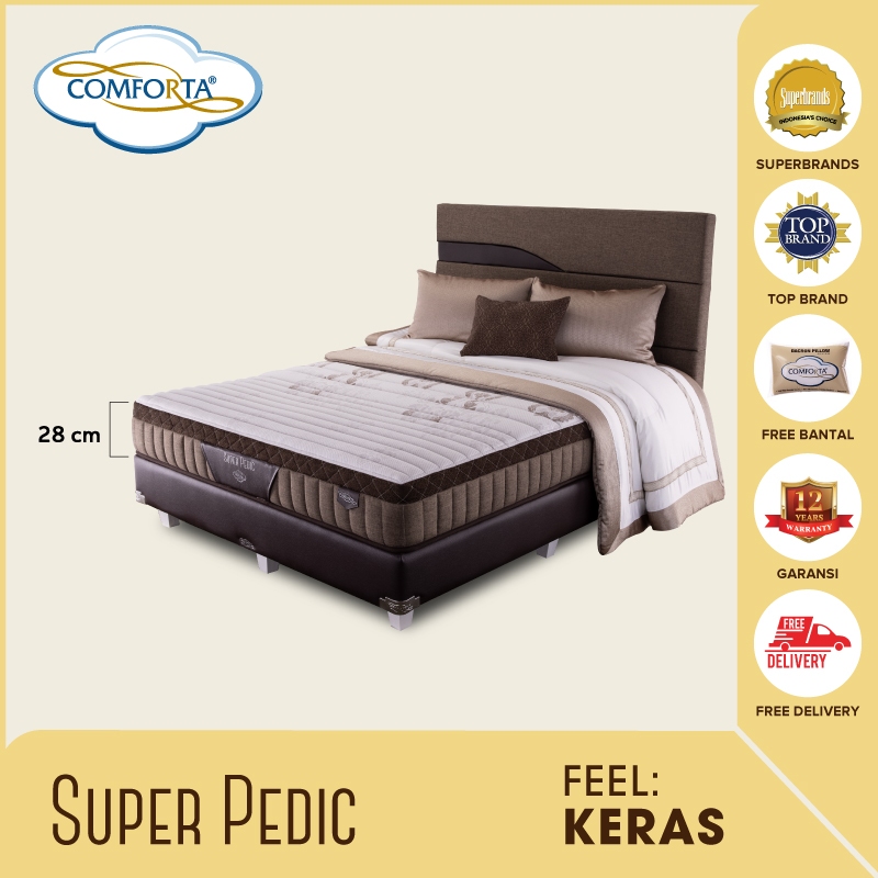 SC COMFORTA Kasur Springbed Super Pedic Fullset