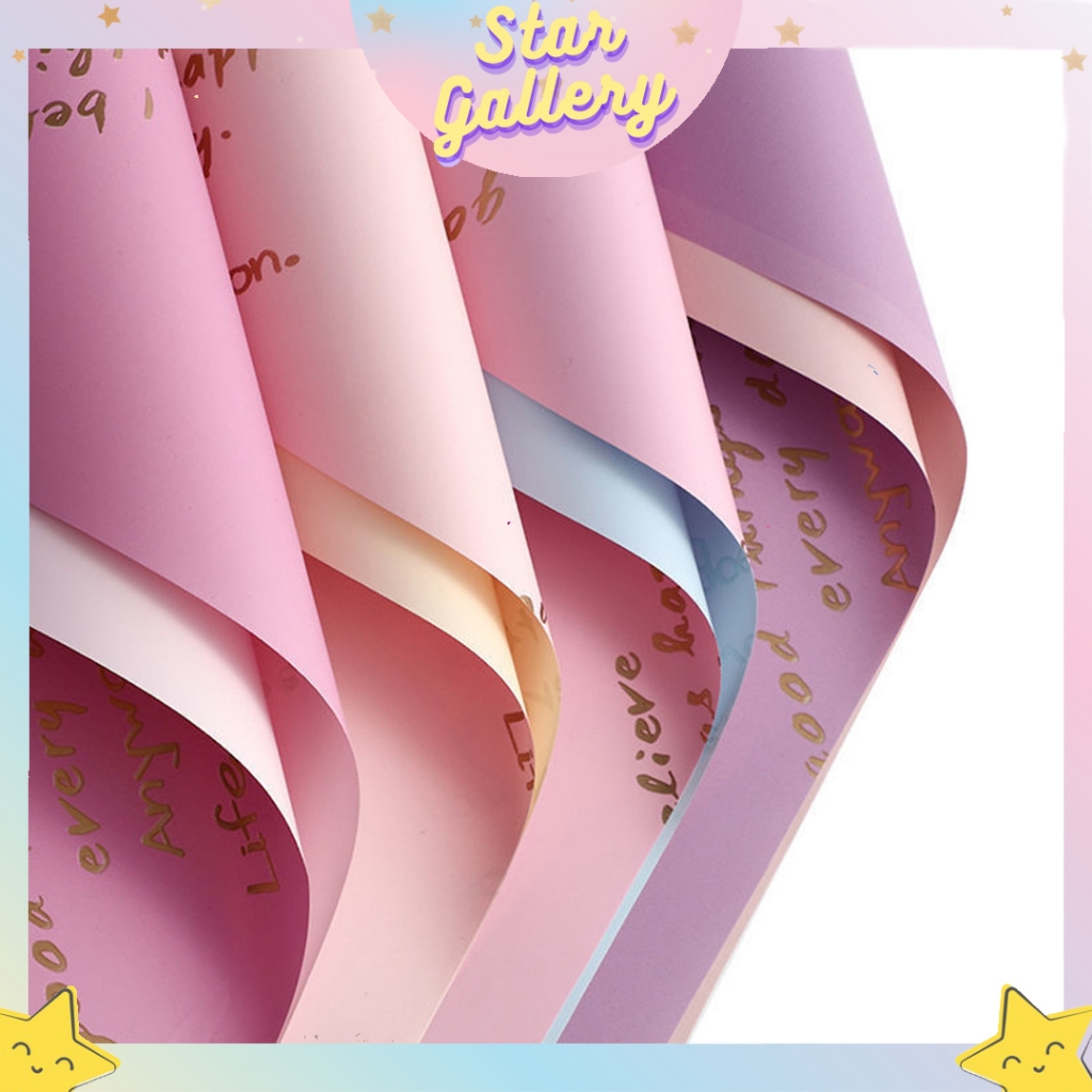 

Kertas Bunga Buket Motif Twotone Buket Motif Flower Wrapping Paper Cellophane Kertas Buket Florist KB6025