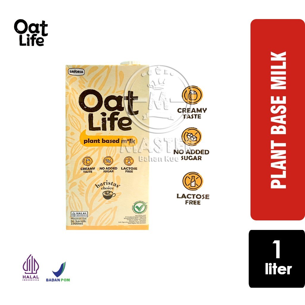 

Susu Oat Milk Plant Base OAT LIFE OATLIFE Barista Choice No Sugar [1 Liter]