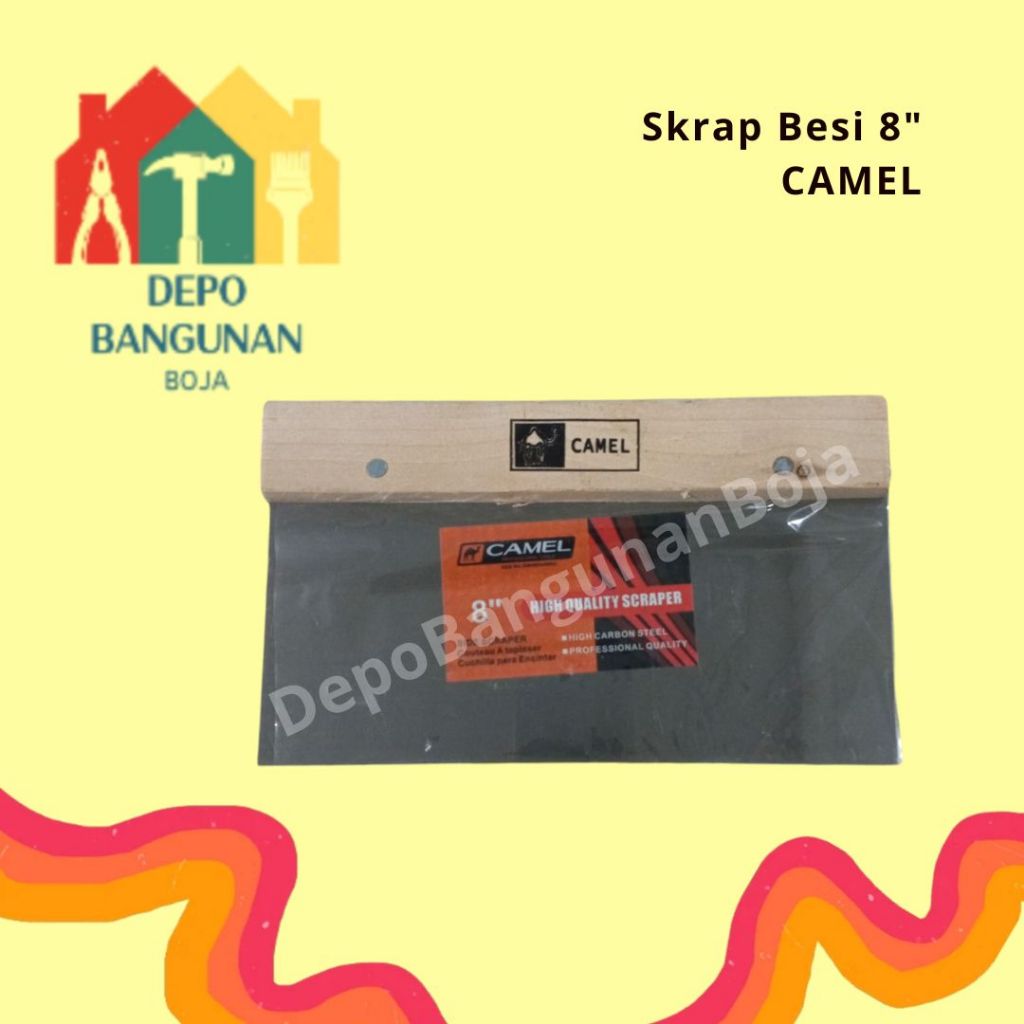 (20.2) Skrap Stainless Steel Camel 8" / Skrap Stainless Steel / Kape Stainless Steel