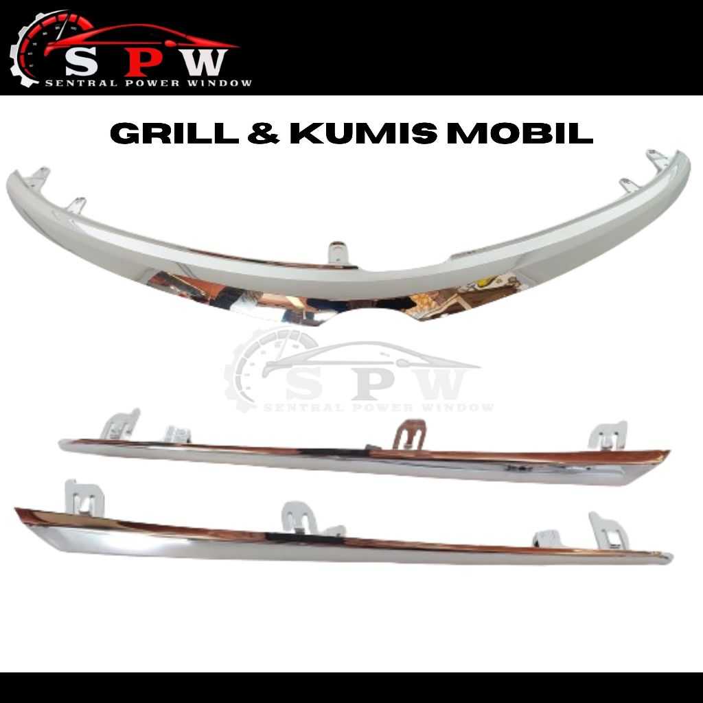 Grill Krome Toyota Vios Gen 3 Lengkap Kumis Bawah