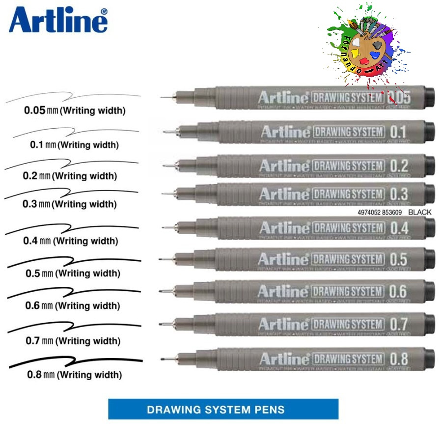 

ARTLINE DRAWING SYSTEM / DRAWING PEN ARTLINE (1 PCS) Black/Hitam