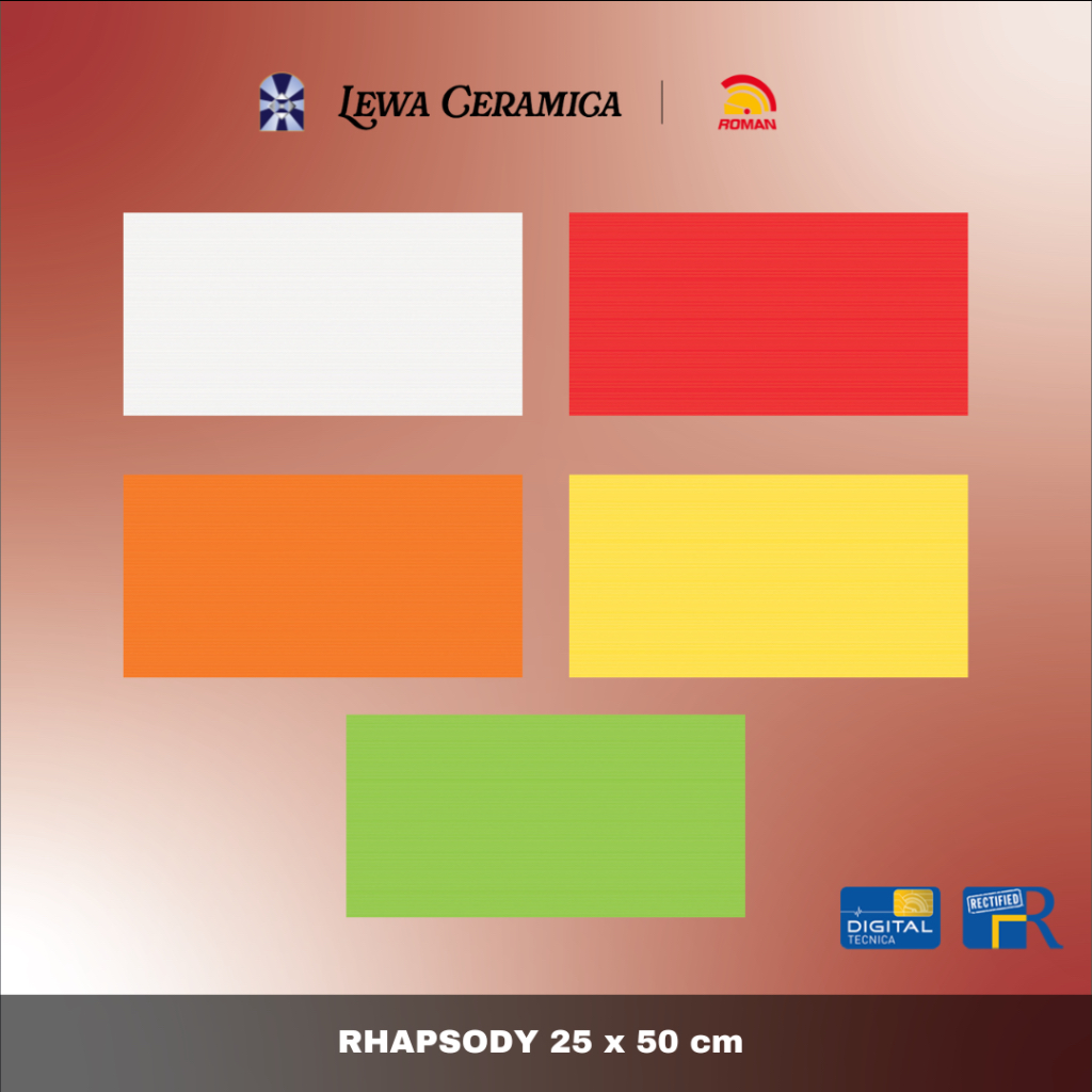 ROMAN RHAPSODY Keramik Dinding Glossy 25 x 50
