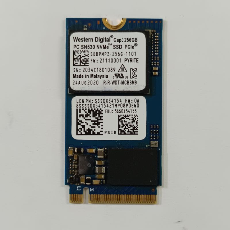 SSD m.2 nvme 2242 256 GB WD SN530 Western Digital PCIe Gen3 x4