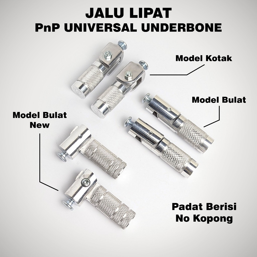 Jalu Underbone Universal dan Step Postep footstep Jalu lipat PADAT NO KOPONG