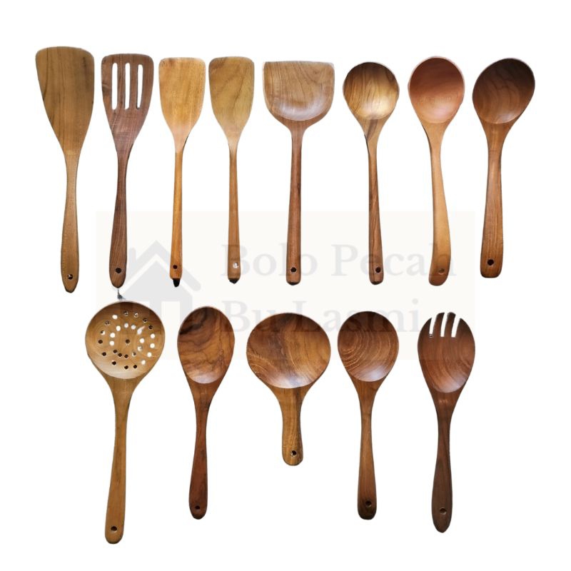 Spatula Sodet Centong Irus Kayu Jati Premium / Sutil Kayu Jati / Spatula / Irus