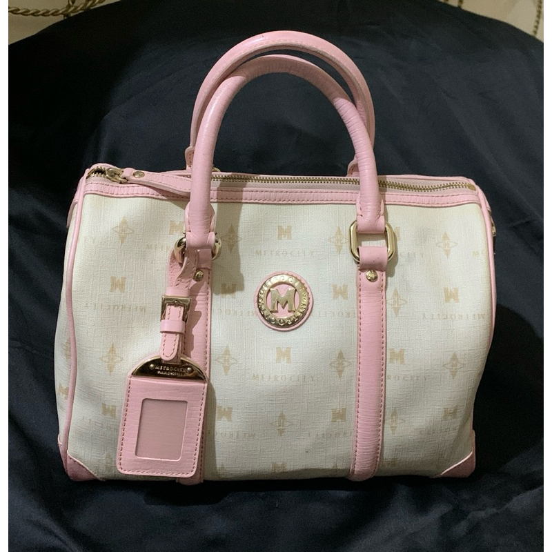 Preloved tas speedy Metrocity pink cantik. Size 29x20x17. Kulit