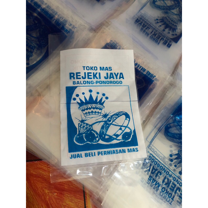 Sablon Plastik Toko Emas