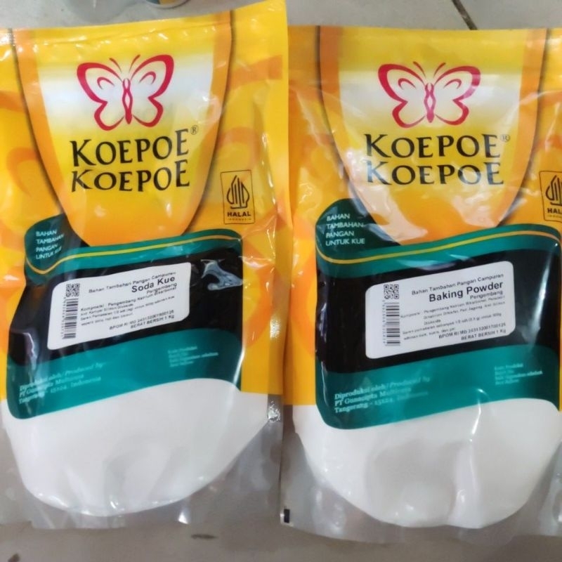 

baking powder koepoe koepoe 1kg / soda kue koepoe koepoe 1kg variasi