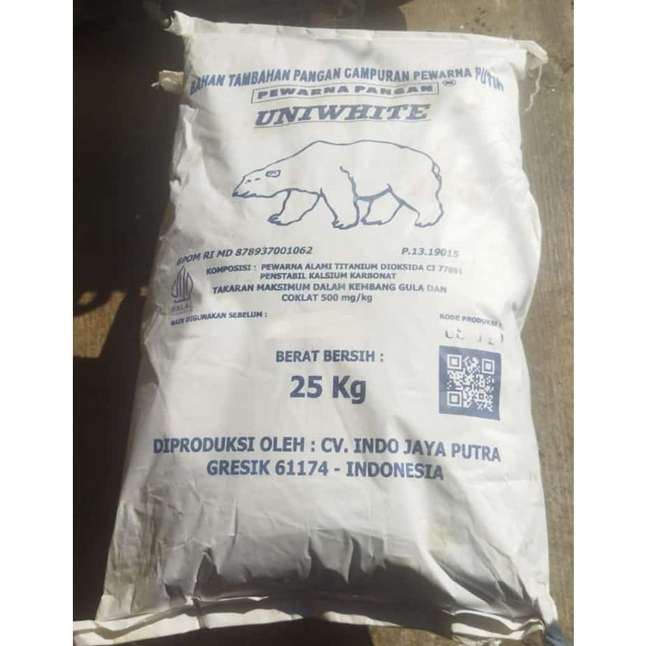 

PEWARNA PANGAN PUTIH / UNIWHITE 25KG