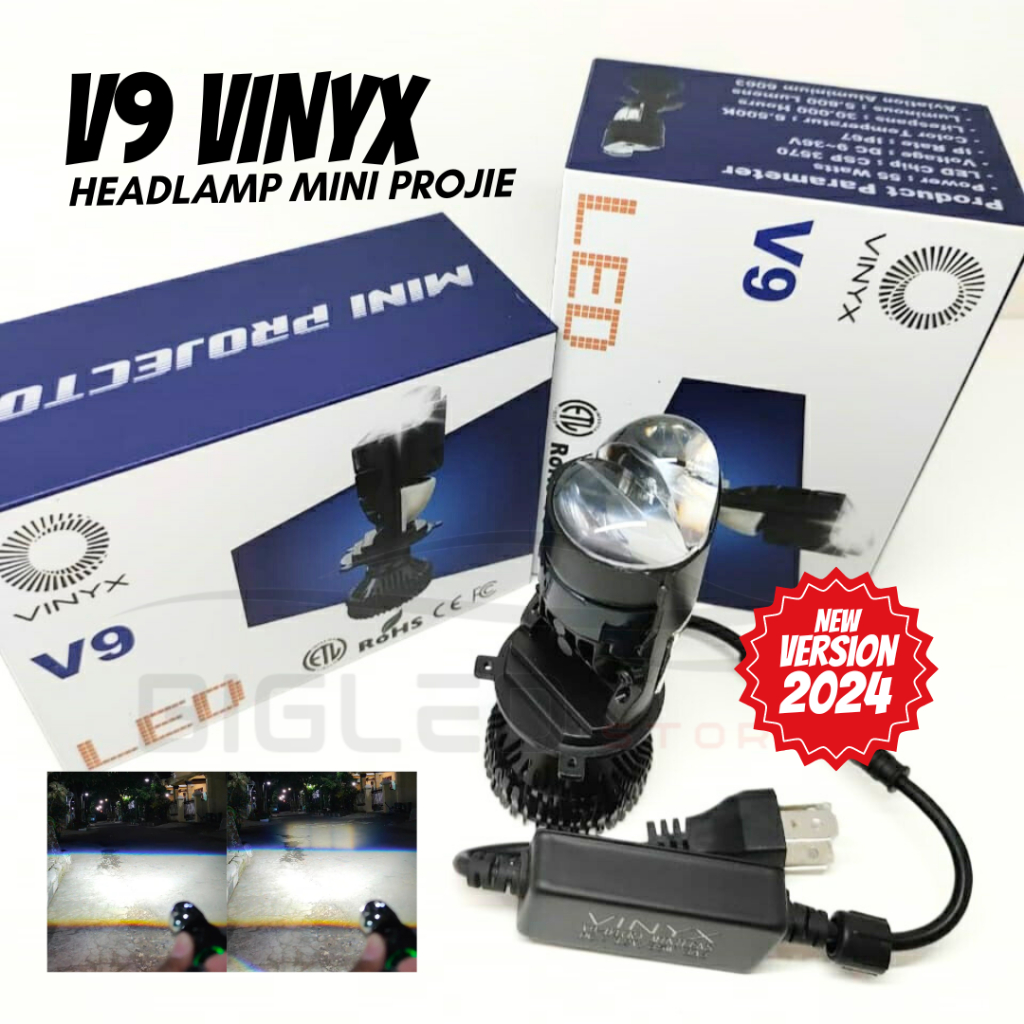 VINYX V9 Lampu H4 Vinyx Mini Biled V9 Gen 2 Pro H4 Gen2 Vynix motor mobil
