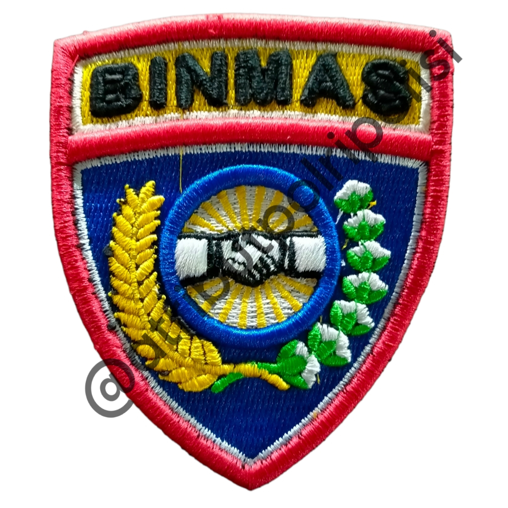 ATRIBUT POLRI / BET POLRI / BREVET POLRI BORDIR TIMBUL HARGA SATUAN BINMAS