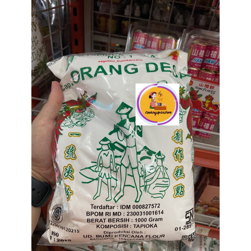 

Tepung sagu cap tani bumi kencana orang desa tapioca tapioka flour 1kg