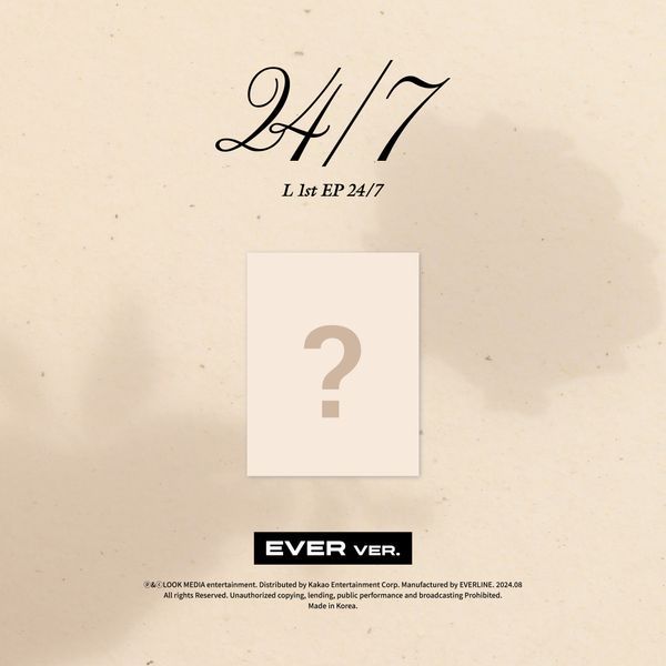 [PO REG] L (KIM MYUNGSOO) 1st EP Album - 24/7 (EVER Ver.)