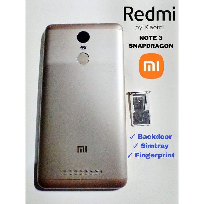 redmi note 3 backdoor simtray fingerprint original Copotan