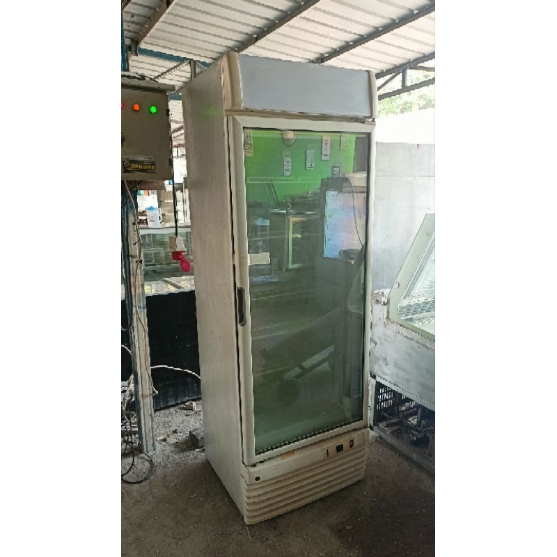 SECOND/BEKAS UPRIGHT FREEZER GLASS DOOR 1 PINTU