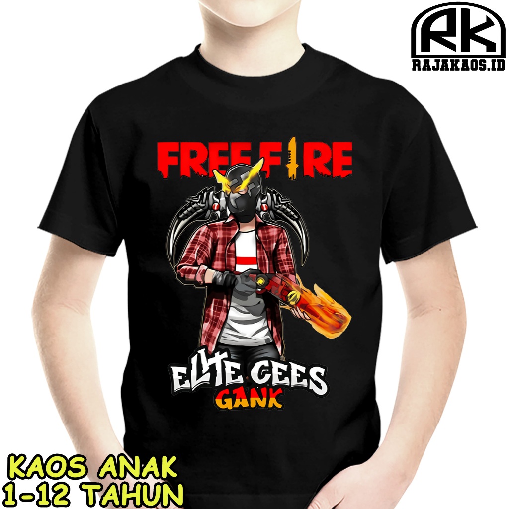 KAOS ANAK KARAKTER FF 2 USIA 1-12 TAHUN BAJU ANAK KAOS FF - KAOS FF COTTON COMBED 30S