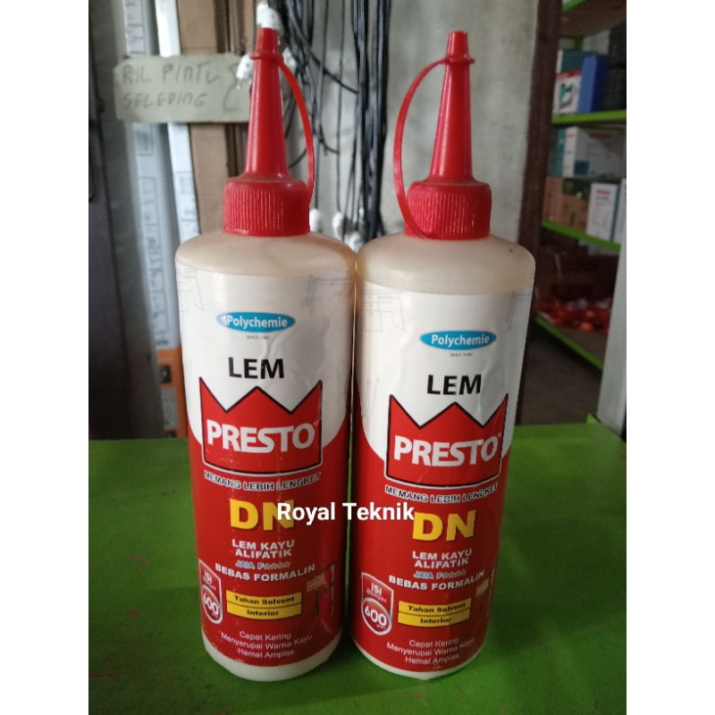 Lem presto putih lem kayu presto DN 600Gr