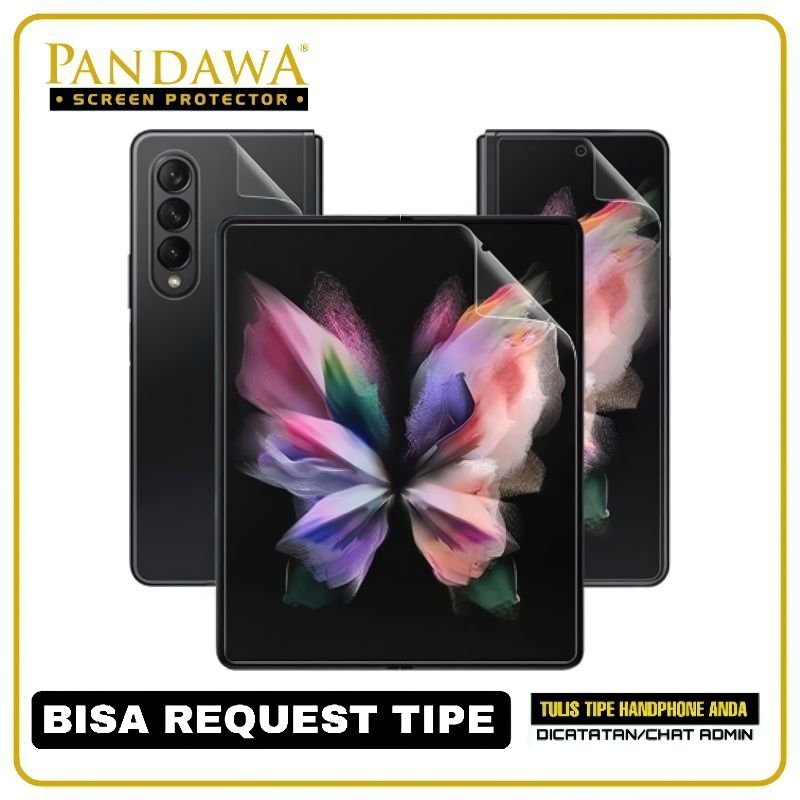 Anti gores Hydrogel screen protector dan Back Protector Samsung Galaxy fold/Galaxy fold 2/Galaxy Z f