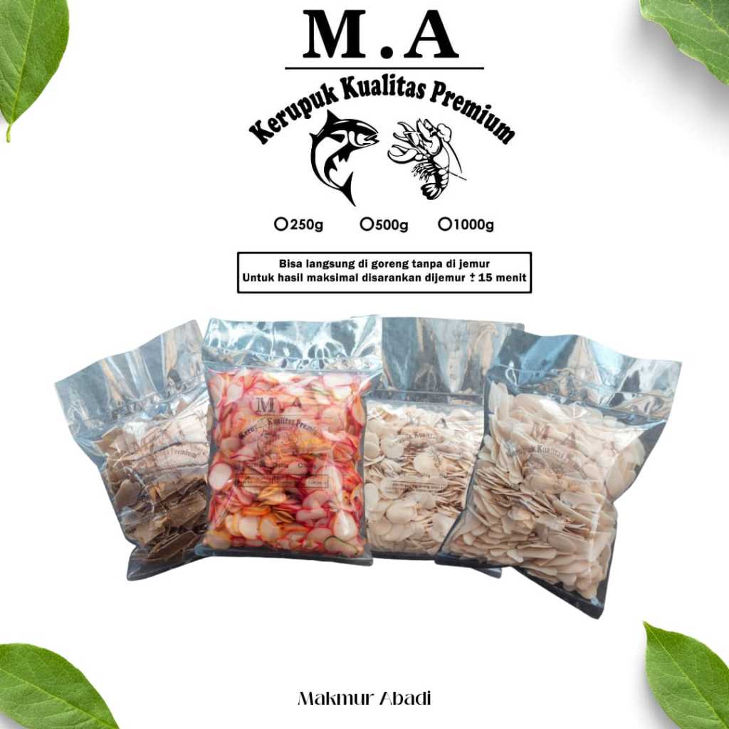 

Kerupuk Udang Mentah Kualitas Premium Kemasan 1 kg