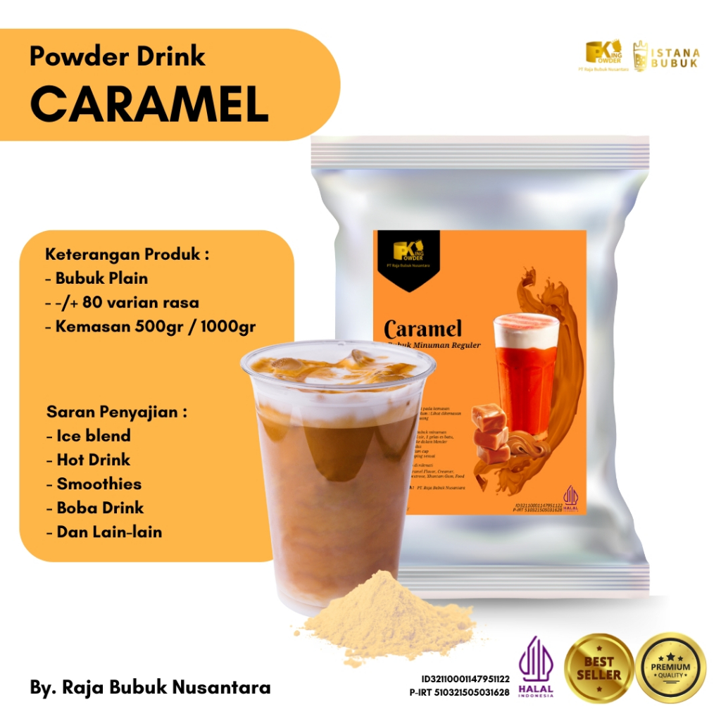 

Bubuk Minuman Rasa Caramel Bubuk minuman Karamel Serbuk Minuman Caramel Powder Drink Caramel