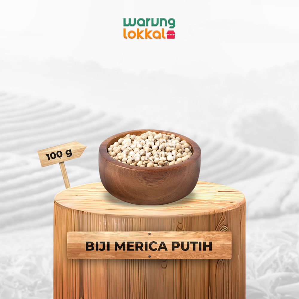 

Biji Merica Putih 100g - Warung Lokkal