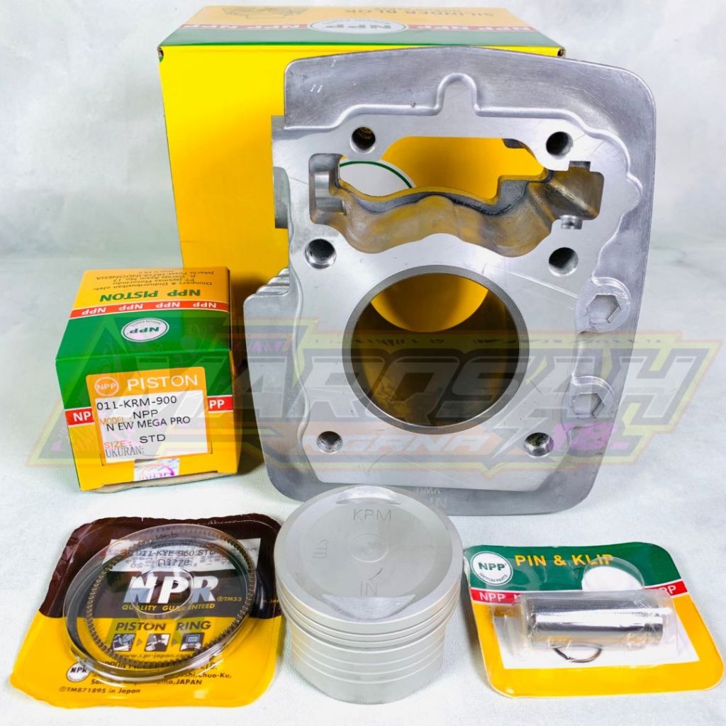 Blok New Megapro Npp Blok Mp Mono Npp Crf Verza Set Piston Std PNP MARQSAH RACING