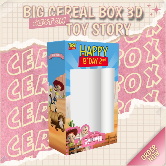 

(1 HARI JADI GIFT BOX CEREAL CUSTOM) Big Box Toy Story Series Viral