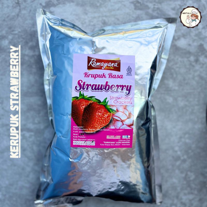 

CAMILAN KERUPUK KRUPUK BUAH STRAWBERRY RAMAYANA 100 GRAM SNACK ENAK MURAH OLEH-OLEH KHAS BATU MALANG