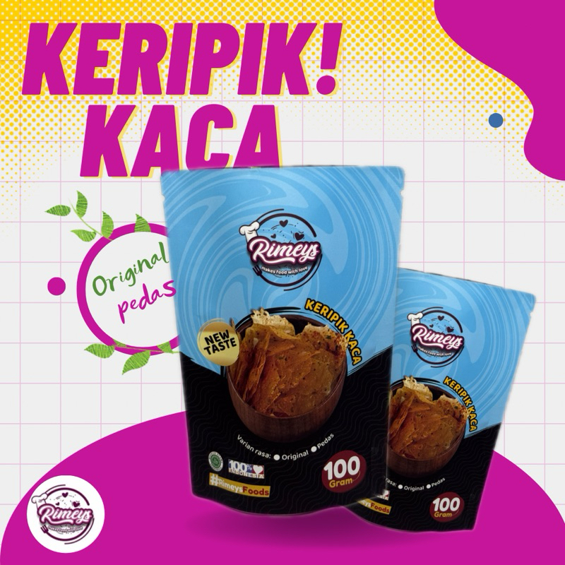 

keripik kaca Original pedas daun jeruk Rimeysfood