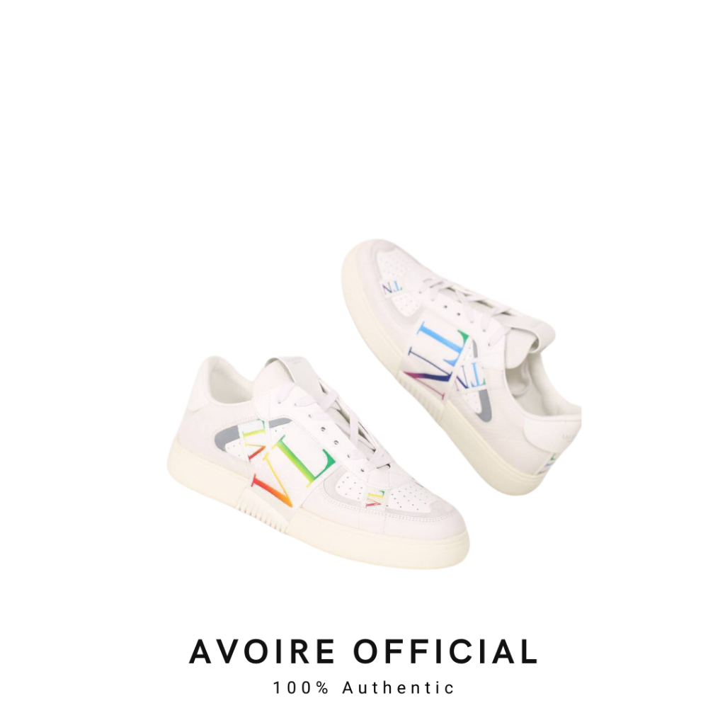 VLTN Logo Band Sneakers White Multicolor