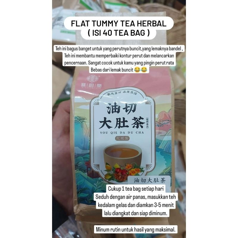 

Flat tummy tea chengwoh herbal isi 30 teabag (PO penang)