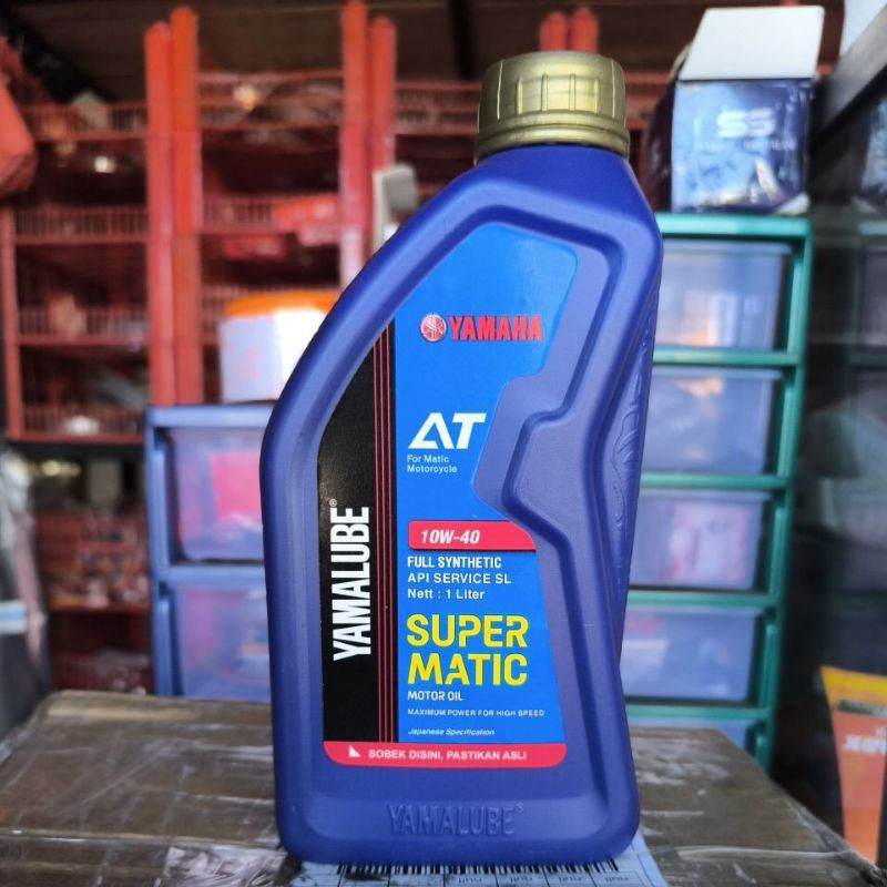 OLI YAMALUBE SUPER MATIC 1 LITER SAE 10W-40/OLI MOTOR MATIC YAMAHA N MAX, AEROCK, LEXI,DLL