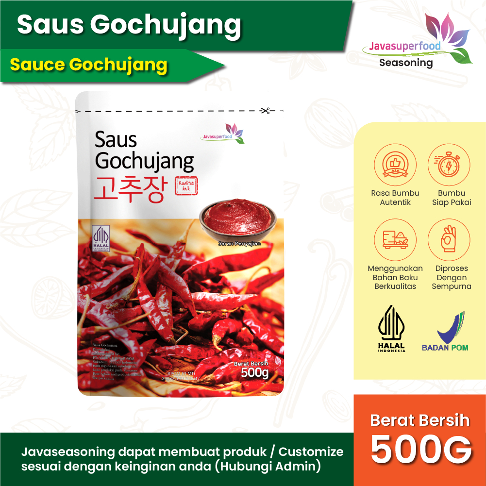 

Gochujang HALAL 500g / Gochujang Rasa Asli Korea/Sauce Sambel Pasta/Chili Paste 500g {HALAL}