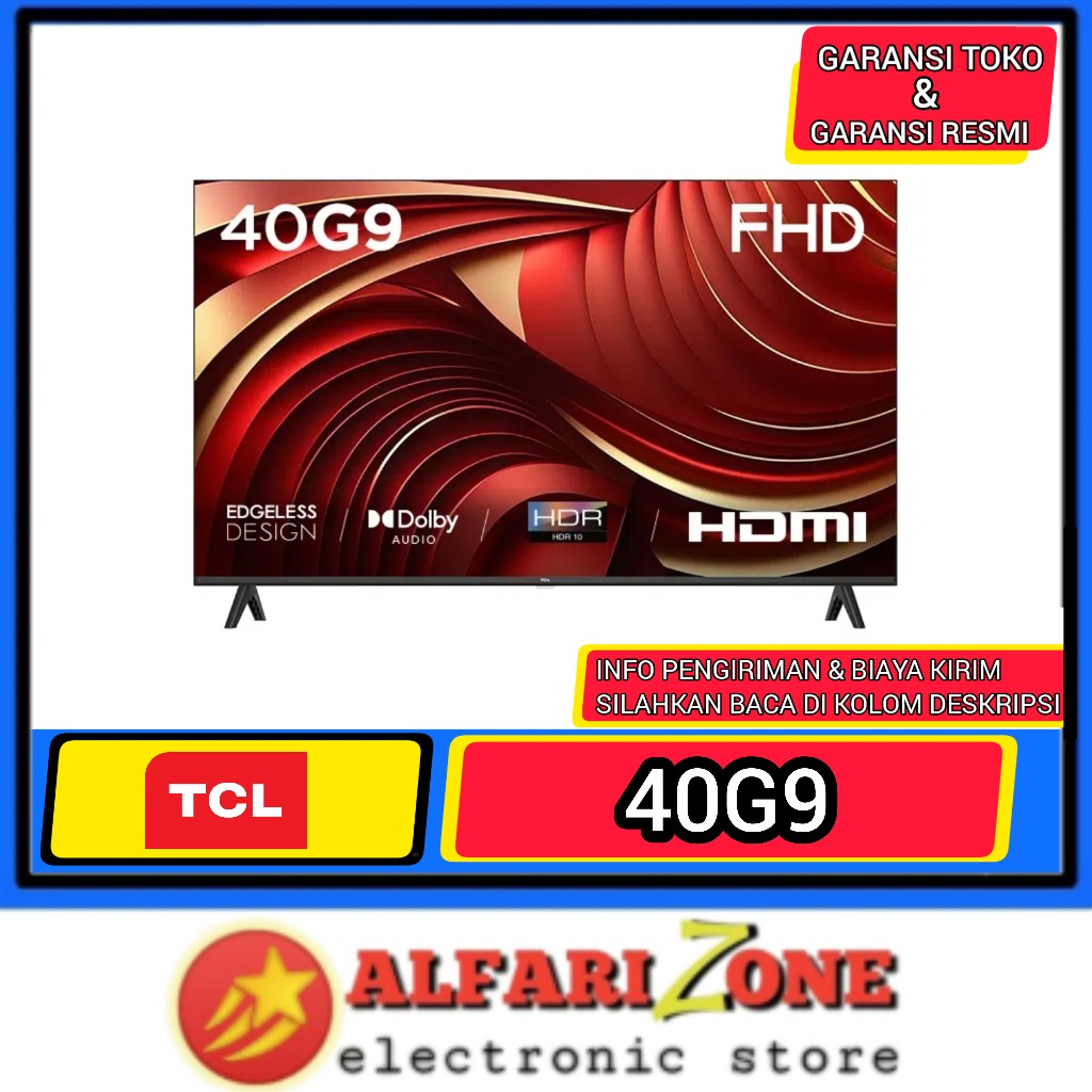 GOOGLE TV  40" FHD TCL 40G9 Smart android tv digital TCL 40 inch 40G9