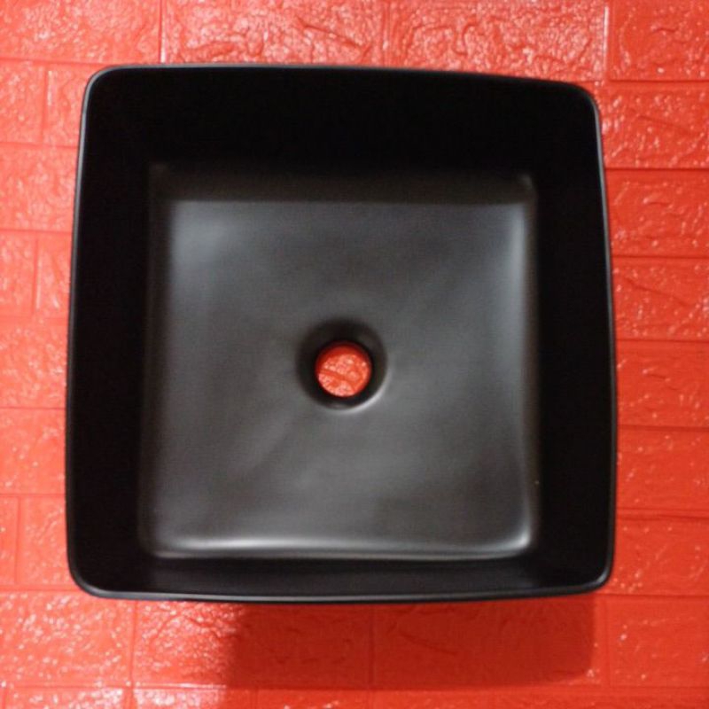 wastafel kotak minimalis black