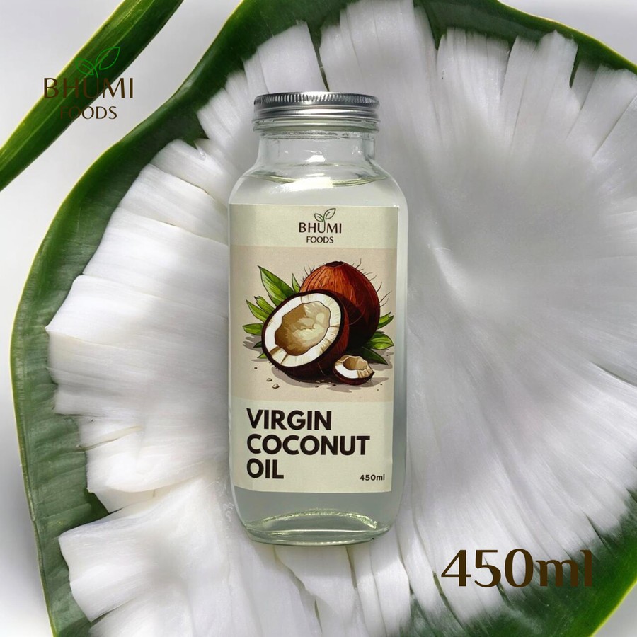 

RB VCO 450ml Bhumi Foods - Virgin Coconut Oil Cold Pressed Minyak Kelapa Murni