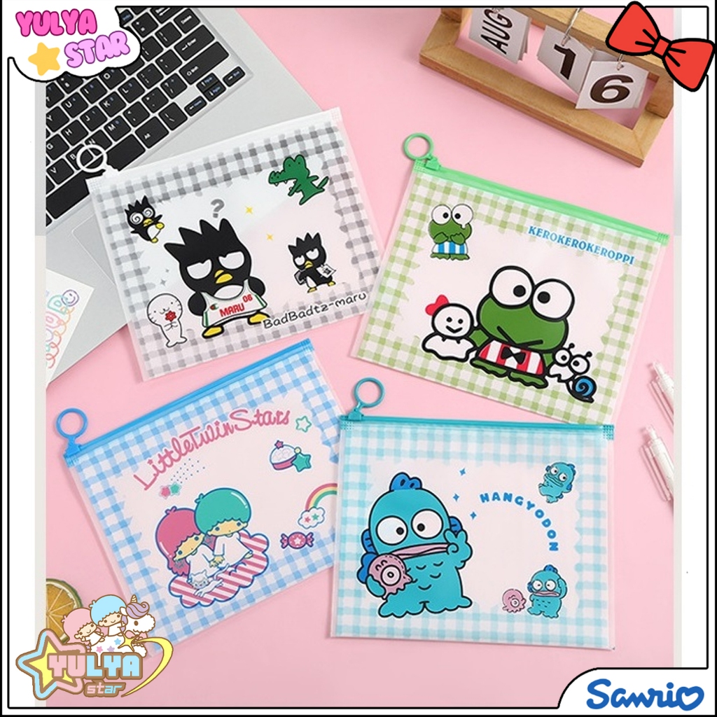Ziplock Bag SANRIO / tas kecil ziploc Mika transparan SANRIO / Ziploc bag multifungsi