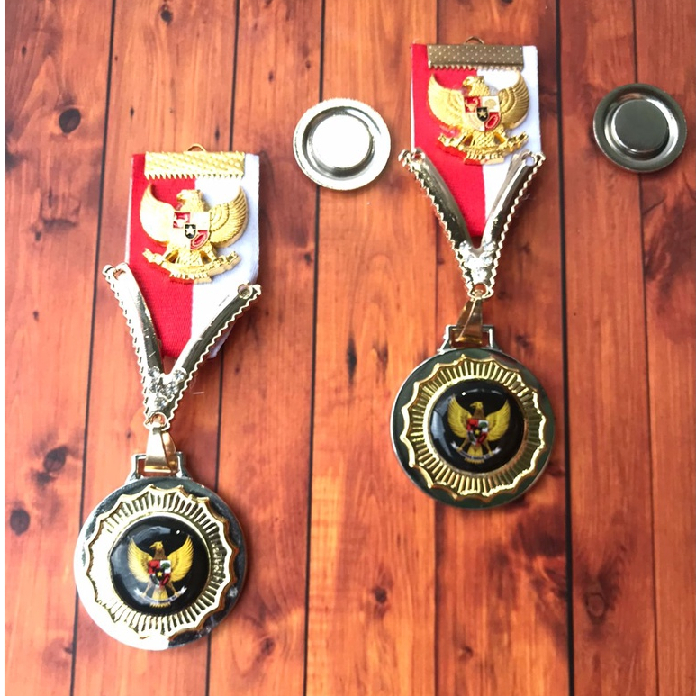 PIN LENCANA KEPALA DESA / PIN MERAH PUTIH / PIN LENCANA GARUDA