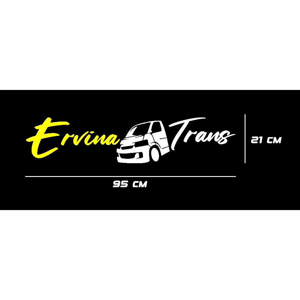 

Stiker Custom Ervina Trans 2 warna