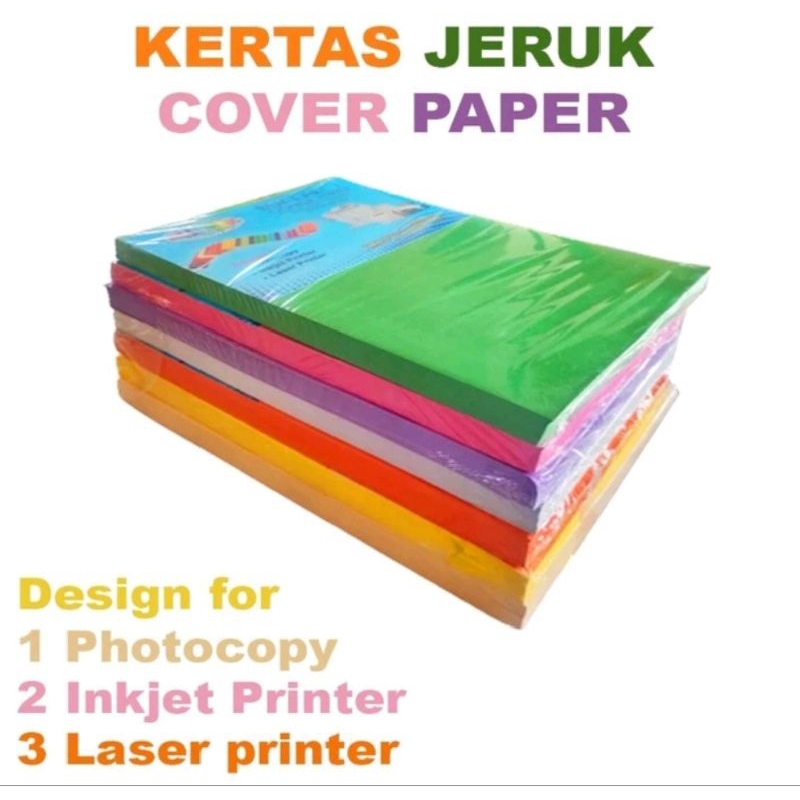 

Kertas jeruk F4 per pak 100lbr