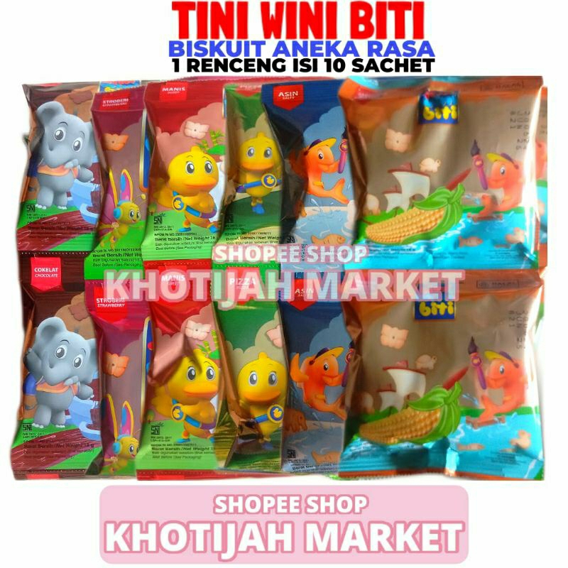 

Tini Wini Biti 1 Renceng Isi 10 Sachet 18 Gram