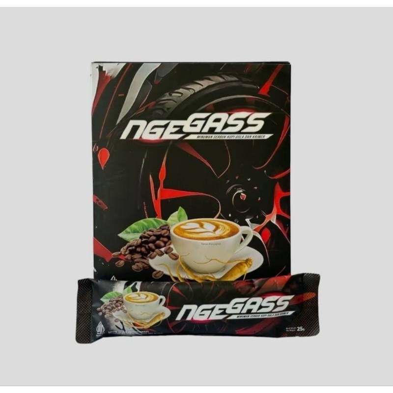 

Kopi Ngegass | 100% Minuman Serbuk Gula dan Krimer | 1 Box (Isi 5 Sachet) | Sudah Halal & BPOM