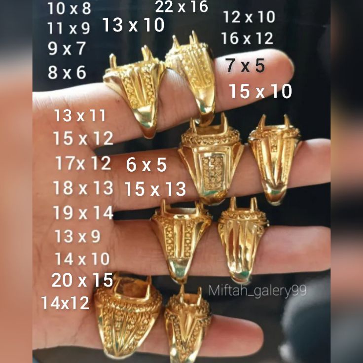 Emban cincin kuningan oval gi