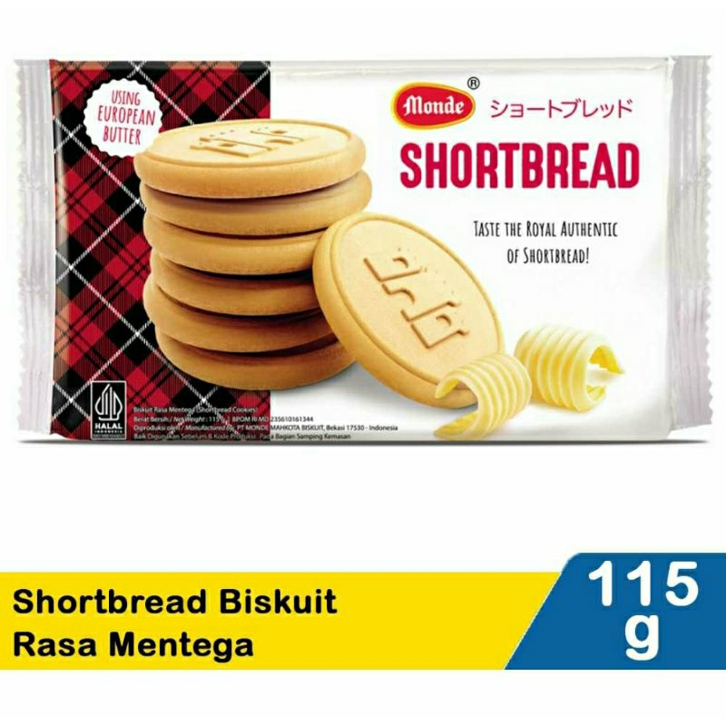 

MONDE SHORTBREAD BISKUIT RASA MENTEGA COOKIES 115 gram