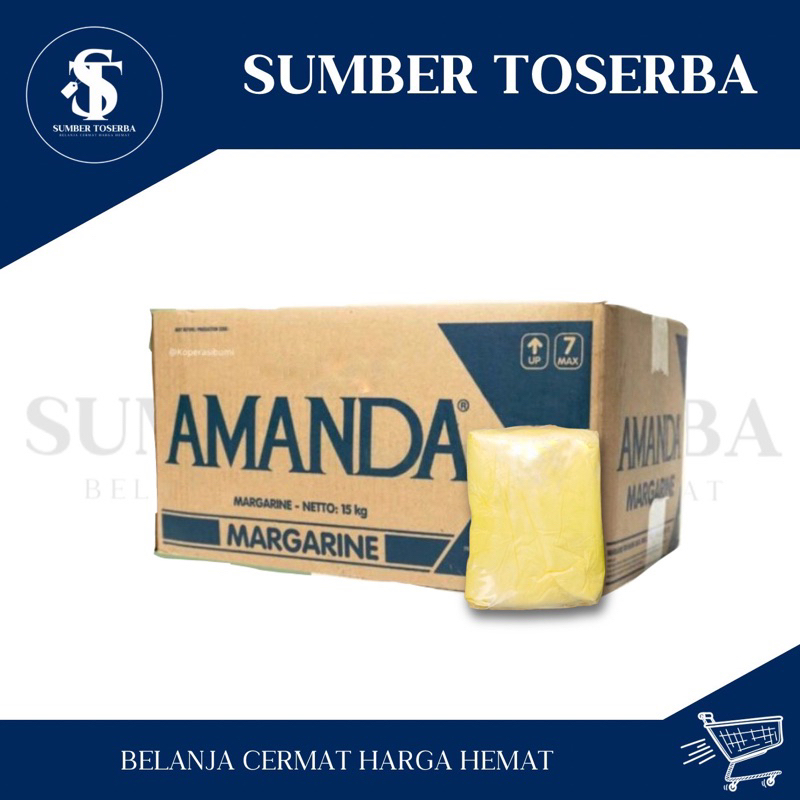 

1Kg Margarin Amanda Kemasan Repack 250gr/500gr/1kg