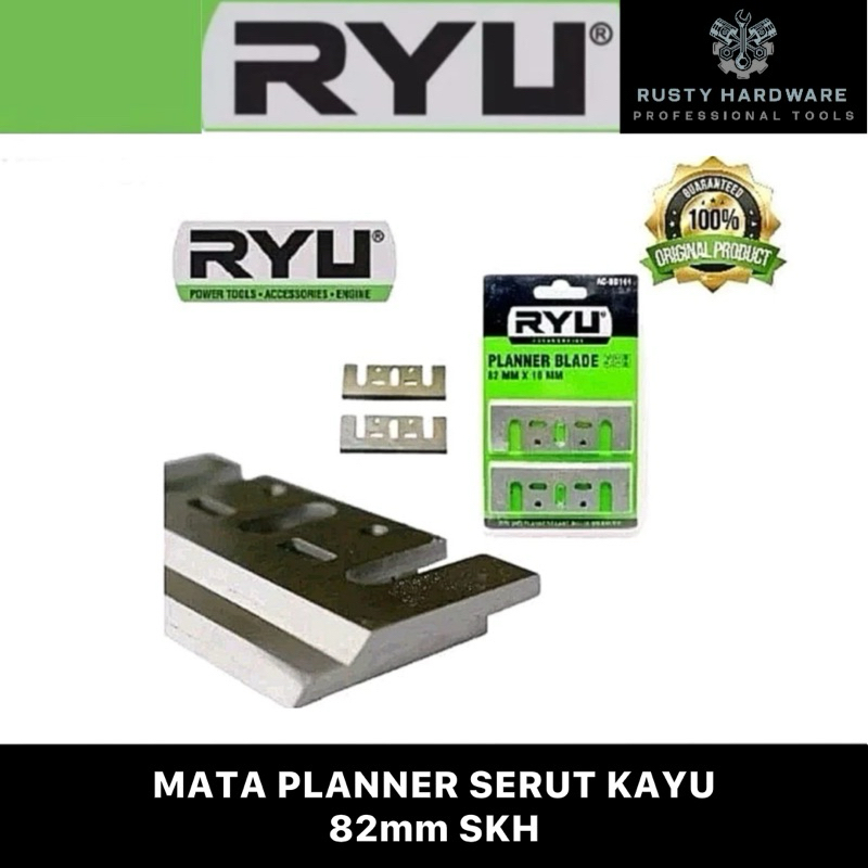 RYU BY TEKIRO – MATA PLANER SERUT / PASRAH / KETAM KAYU 82mm. (100% ORIGINAL)