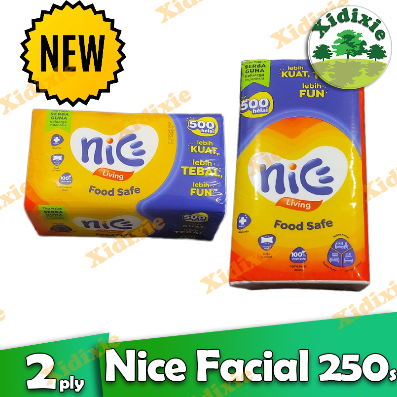 Tissue Nice 250sheet 2ply / Tisu wajah / Facial tissue Murah