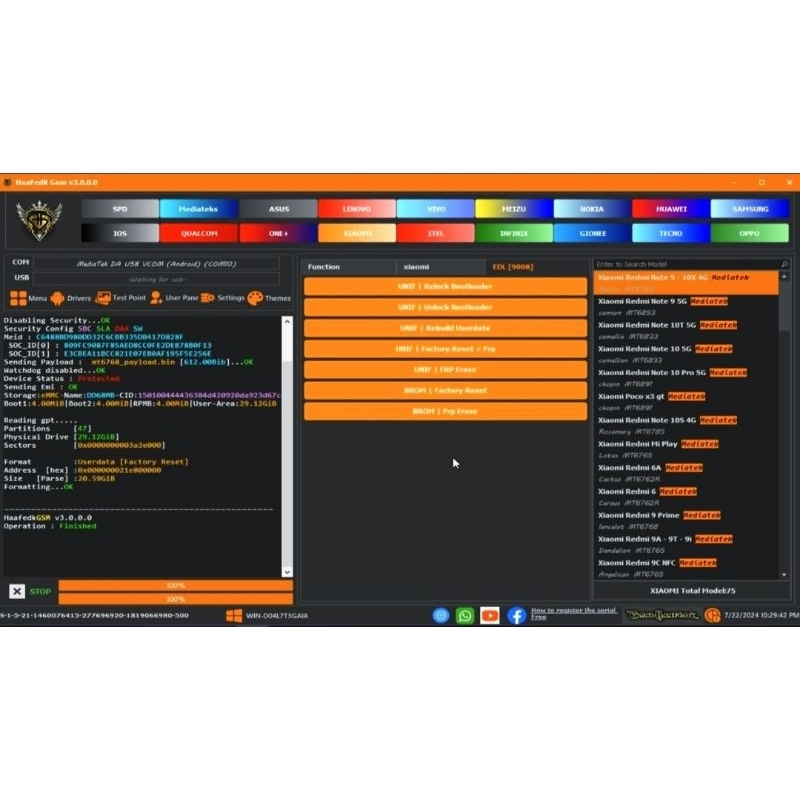 HAAFEDK Unlock Tool New 2025 Online Permanen Aktif Selamanya Bergaransi